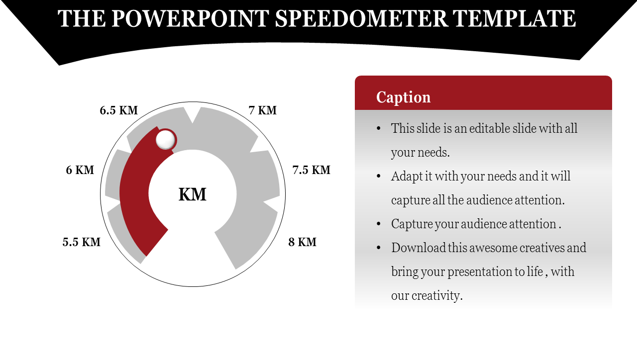 Free - Best Speedometer PowerPoint Template - C Bub Spoke
